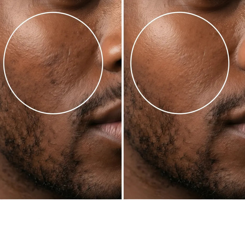 Pigment Perfecting Serum - Before After Transformation | OLIRS Men's Skincare